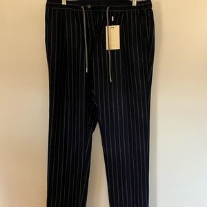 Suitsupply NWT blue and white striped men’s trousers 36 x 32
